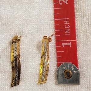 Tri-colored earrings